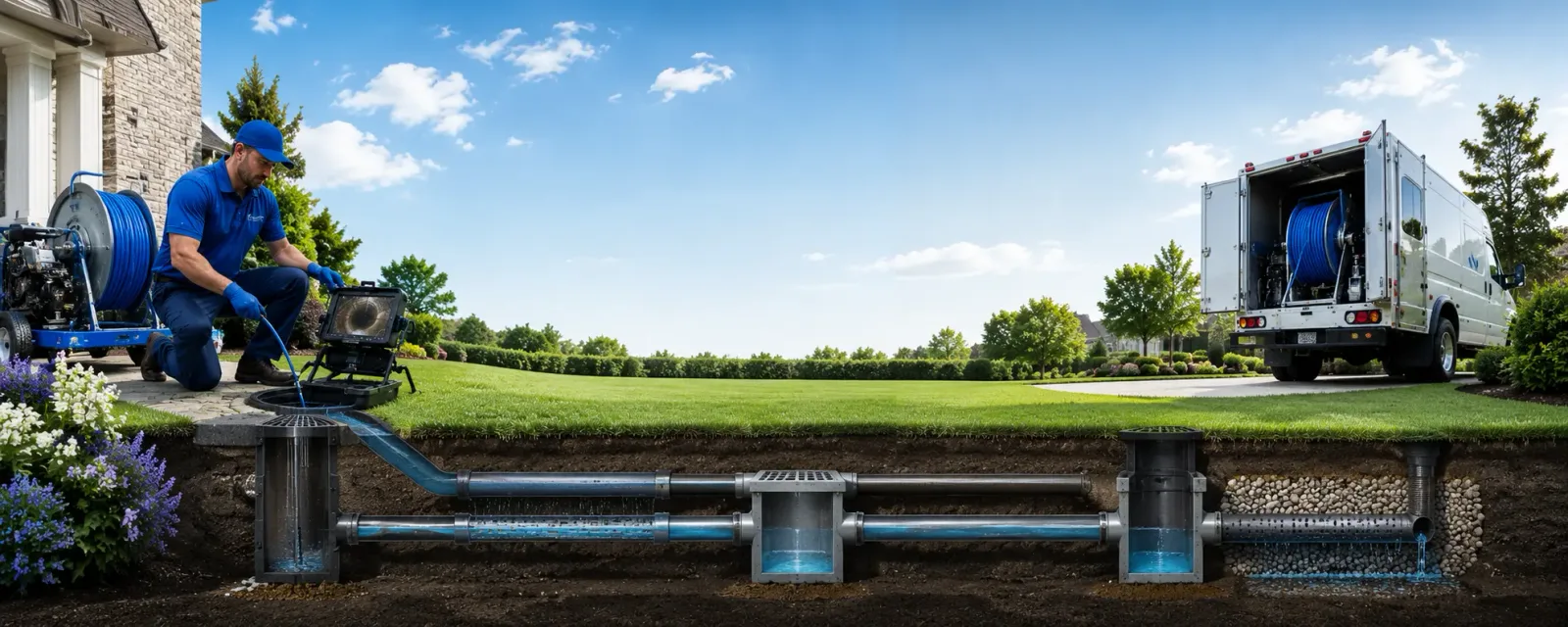 Outdoor drain cleaning information for Abingdon, IL